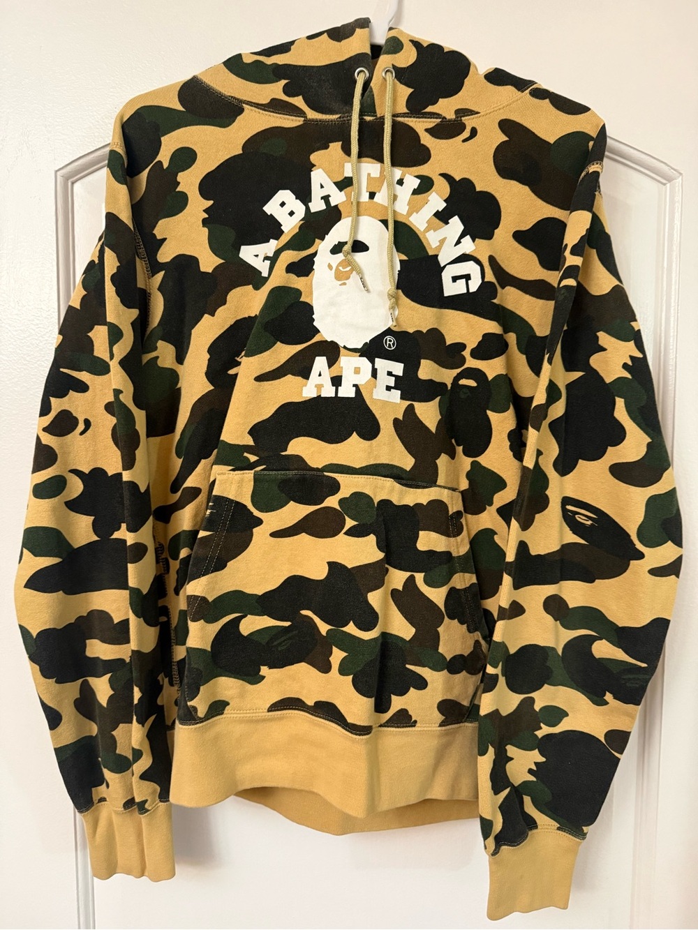 Men's Yellow Camo Pullover Hoodie